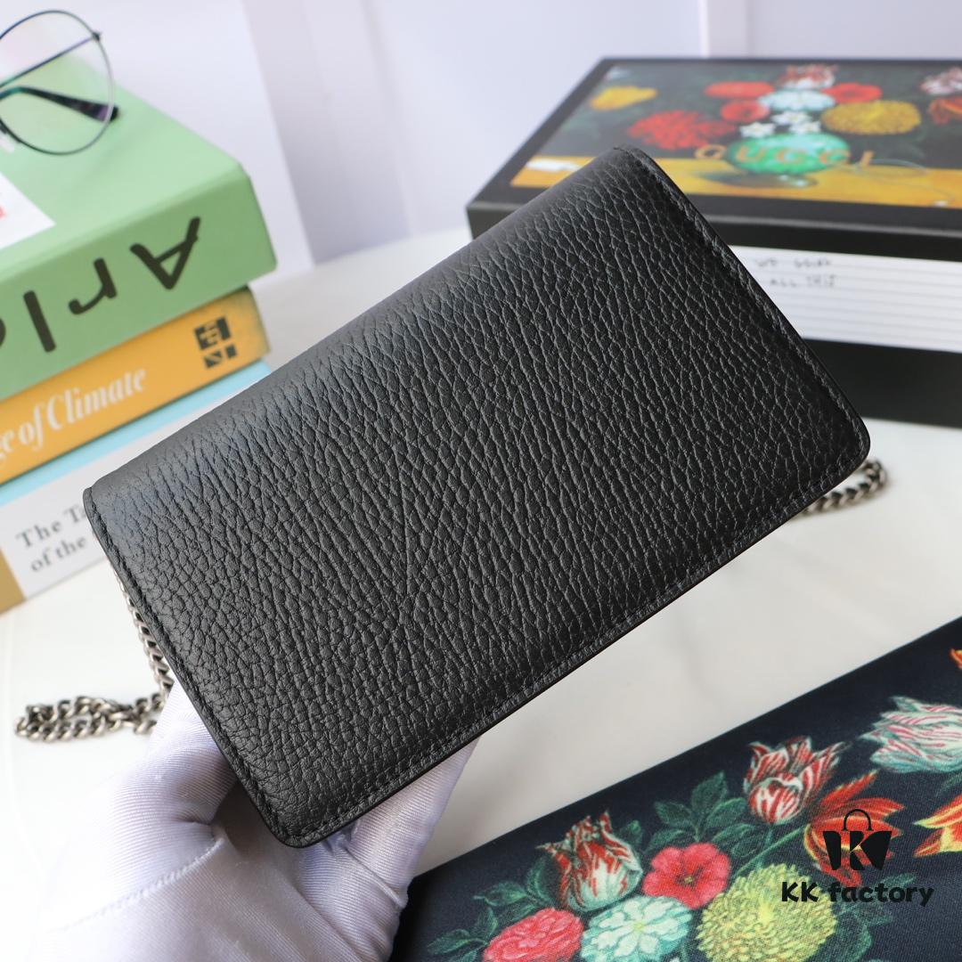 GUCCI Hot Sale, Boutique Quality, Top-Grade Original Order Item, Actual Product Photography. Model No.: 476432 Black/Full Leather. Dimensions: 16.5 cm (W) x 10 cm (H) x 4.5 cm (D). In Stock for Immediate Shipment!