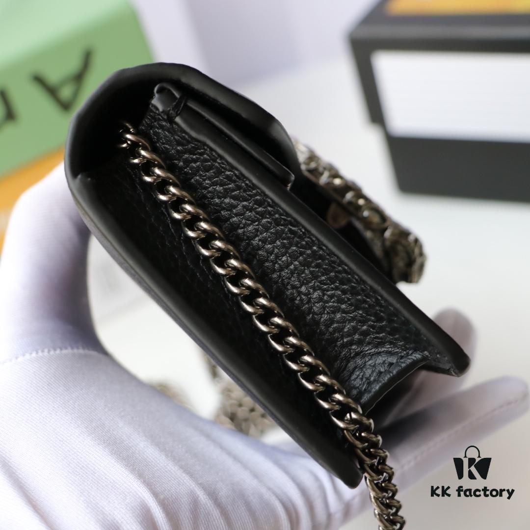 GUCCI Hot Sale, Boutique Quality, Top-Grade Original Order Item, Actual Product Photography. Model No.: 476432 Black/Full Leather. Dimensions: 16.5 cm (W) x 10 cm (H) x 4.5 cm (D). In Stock for Immediate Shipment!