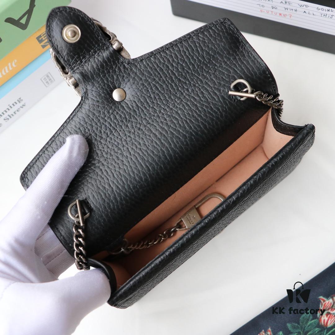 GUCCI Hot Sale, Boutique Quality, Top-Grade Original Order Item, Actual Product Photography. Model No.: 476432 Black/Full Leather. Dimensions: 16.5 cm (W) x 10 cm (H) x 4.5 cm (D). In Stock for Immediate Shipment!