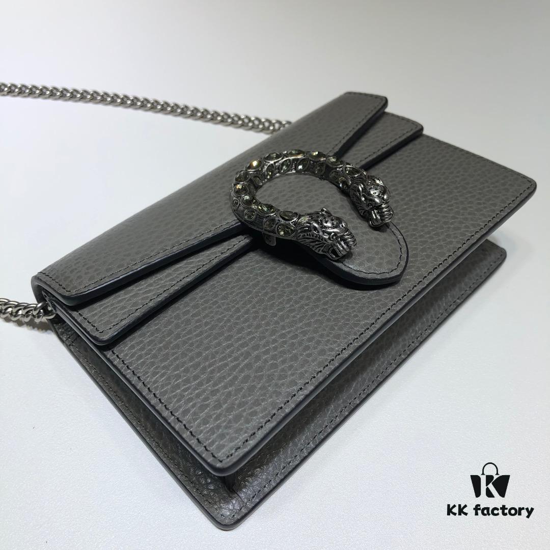 GUCCI Hot Sale, Authentic Quality, Top Original Single Item, Real Photo, Model No.: 476432 Gray, Size: 16.5 cm (W) x 10 cm (H) x 4.5 cm (D), In Stock