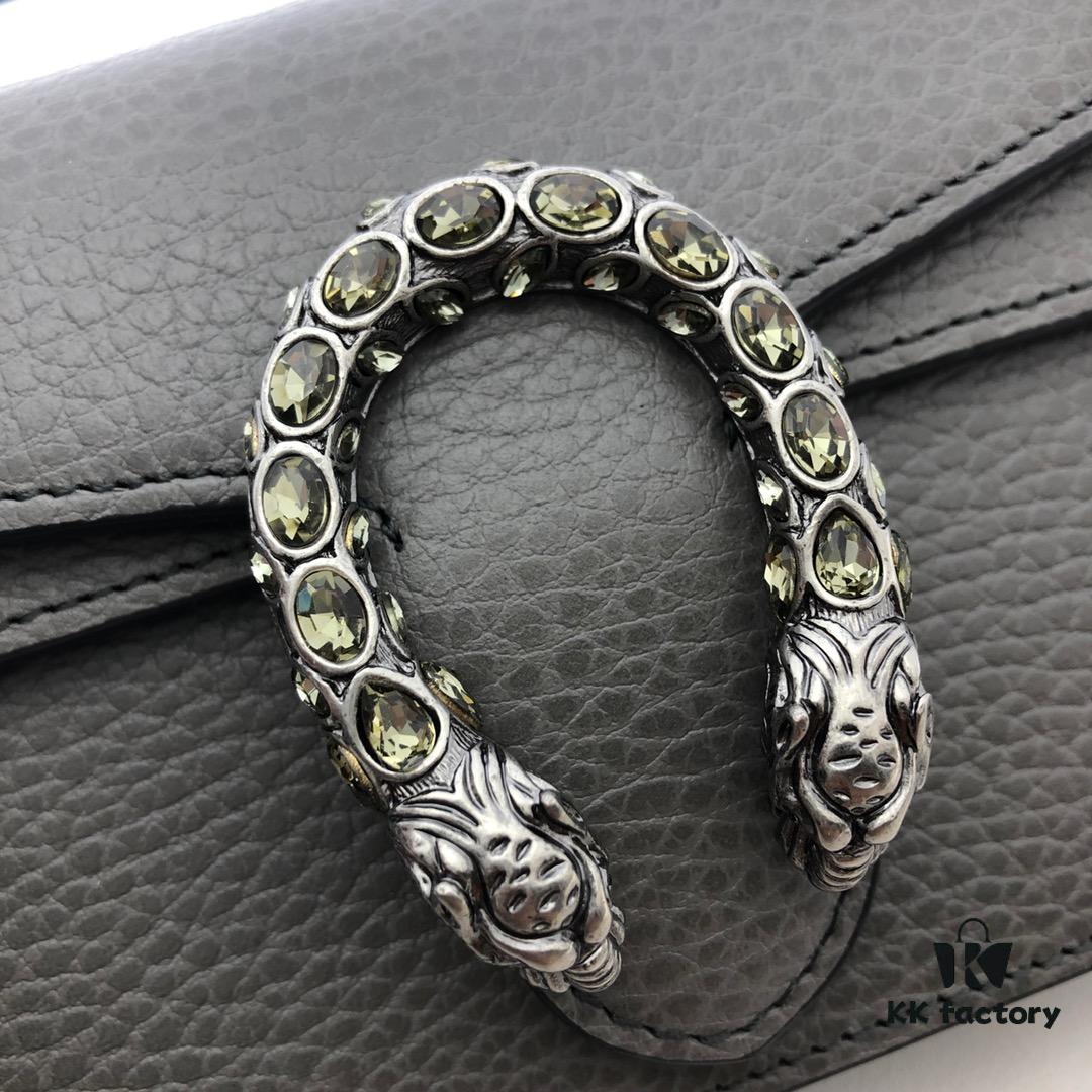 GUCCI Hot Sale, Authentic Quality, Top Original Single Item, Real Photo, Model No.: 476432 Gray, Size: 16.5 cm (W) x 10 cm (H) x 4.5 cm (D), In Stock