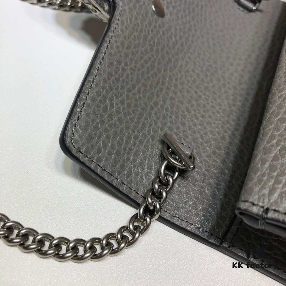 GUCCI Hot Sale, Authentic Quality, Top Original Single Item, Real Photo, Model No.: 476432 Gray, Size: 16.5 cm (W) x 10 cm (H) x 4.5 cm (D), In Stock