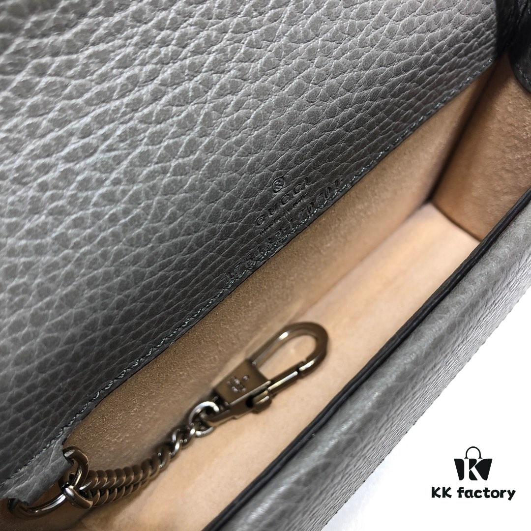 GUCCI Hot Sale, Authentic Quality, Top Original Single Item, Real Photo, Model No.: 476432 Gray, Size: 16.5 cm (W) x 10 cm (H) x 4.5 cm (D), In Stock