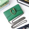 GUCCI Hot Sale, Boutique Quality, Top-Grade Original Order Item, Actual Product Photography. Model No.: 476432 Green / Full Leather. Dimensions: 16.5 cm (W) x 10 cm (H) x 4.5 cm (D). In Stock and Ready to Ship!