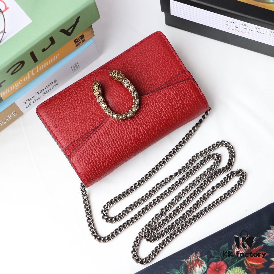 GUCCI Hot Item, Boutique Quality, Top-Tier Original Order Piece, Actual Product Photography. Model No.: 476432 Red/Full Leather. Dimensions: 16.5 cm (W) x 10 cm (H) x 4.5 cm (D). In Stock and Ready to Ship!