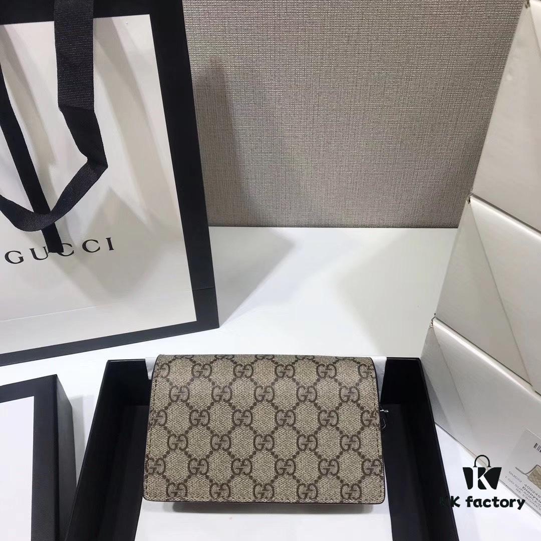 Original Factory Leather 😀 GUCCI Italian Original Leather, Boutique Quality, Actual Item Photos. Model Number: 476432 Brown Khaki. Dimensions: 16.5 cm (W) x 10 cm (H) x 4.5 cm (D). In Stock and Ready to Ship!