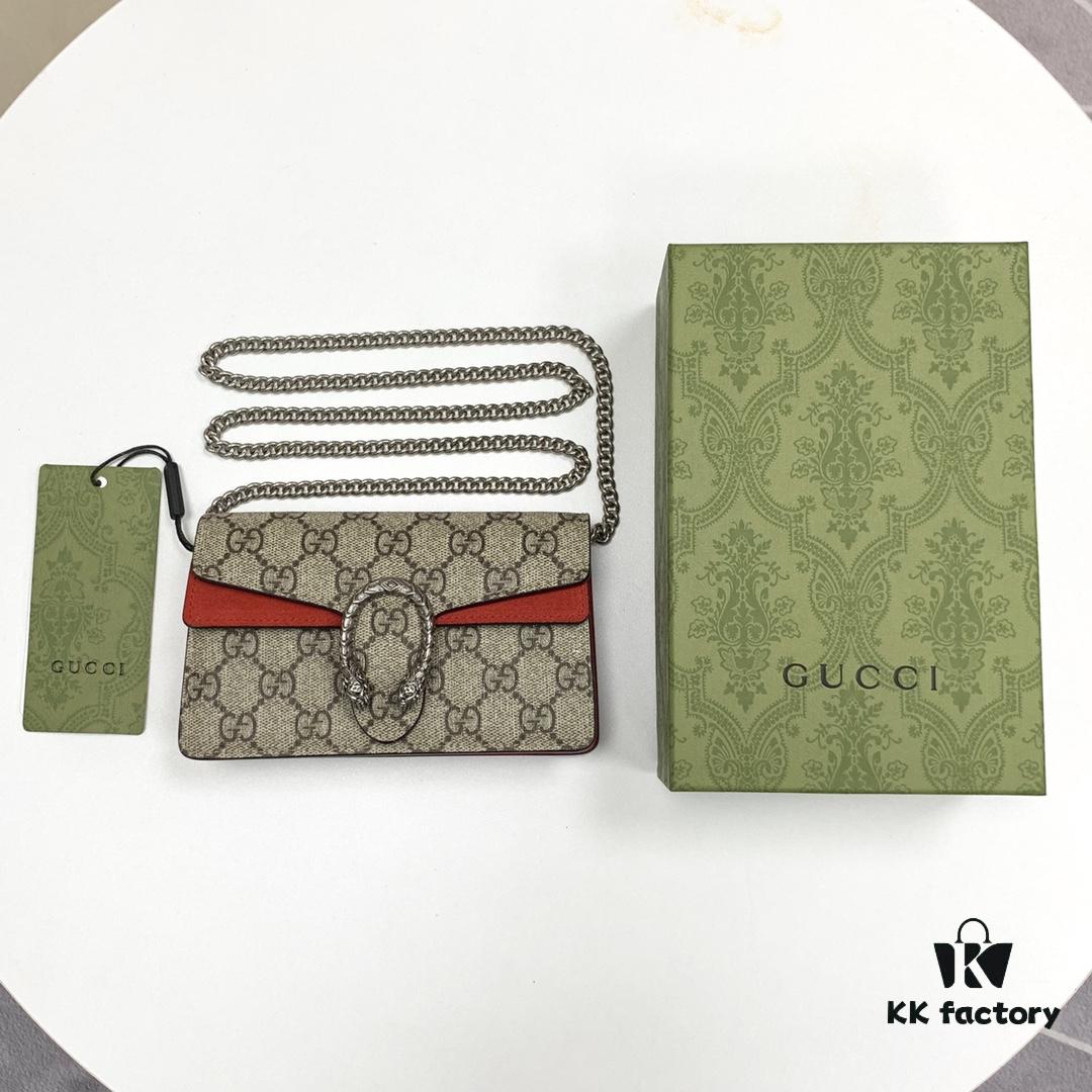 GUCCI Hot Sale, Authentic Quality, Top-Grade Original Order Item, Real Product Photos. Model No.: 476432 Coffee Red, Dimensions: 16.5 cm (W) x 10 cm (H) x 4.5 cm (D), In Stock Ready to Ship!