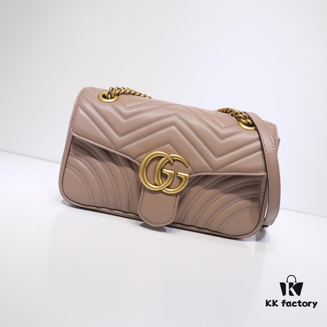 GUCCI Latest Bestseller, Counter Quality, Top Original Order, Real Item Photos, Model Number: 443497 Milk Tea Color