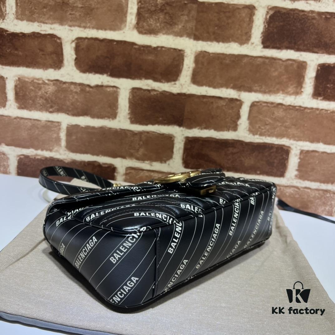 GUCCI New Arrival Cabinet Quality, Top Original Single Item, Actual Photos! Model No. 443497 Calfskin Alliance, Size: 26cm W x 15cm H x 7cm D, In Stock Ready to Ship