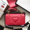 Original Factory Leather 😊 GUCCI Italian Original Factory Leather, Counter Quality, Actual Item Photography. Model 443497 Bright Red, Size: 26*15*7cm, In Stock and Ready to Ship