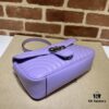 GUCCI Counter Quality, Top Original Single Item, Real Photo! Model No. 443497 Light Purple, Size: 26cm (W) x 15cm (H) x 7cm (Side Width), In Stock