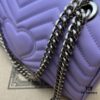 GUCCI Counter Quality, Top Original Single Item, Real Photo! Model No. 443497 Light Purple, Size: 26cm (W) x 15cm (H) x 7cm (Side Width), In Stock