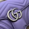 GUCCI Counter Quality, Top Original Single Item, Real Photo! Model No. 443497 Light Purple, Size: 26cm (W) x 15cm (H) x 7cm (Side Width), In Stock