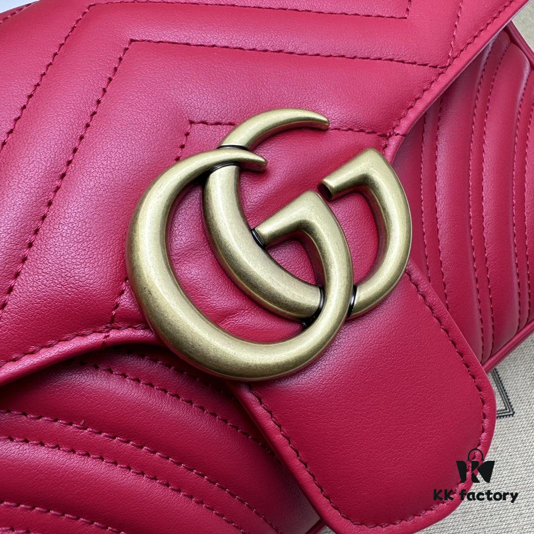 GUCCI Latest Bestseller, Counter Quality, Top Original Single Item, Actual Photos, Model Number: 443497 New Red, Size: 26 x 15 x 7 cm