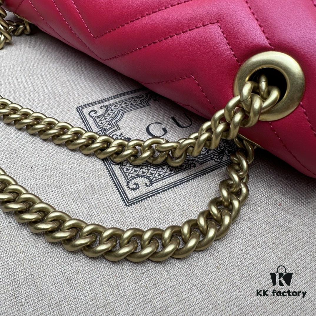 GUCCI Latest Bestseller, Counter Quality, Top Original Single Item, Actual Photos, Model Number: 443497 New Red, Size: 26 x 15 x 7 cm