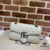 GUCCI New Arrival Cabinet Quality, Top Original Single Item, Actual Photos, Model No. 443497 White Checkered Pattern, Size: W26x15.5x6cm, In Stock Ready to Ship