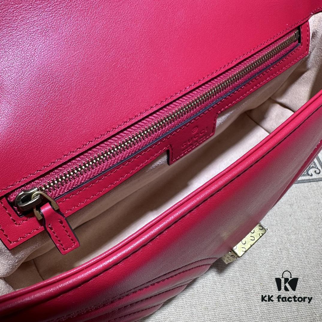 GUCCI Latest Bestseller, Counter Quality, Top Original Single Item, Actual Photos, Model Number: 443497 New Red, Size: 26 x 15 x 7 cm