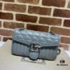 GUCCI New Arrival Cabinet Quality, Top Original Single Item, Actual Photos, Model No. 443497 Gray Checkered, Size: W26x15.5x6cm, In Stock Ready to Ship