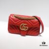 GUCCI New Arrival Cabinet Quality, Top Original Single Item, Real Photo, Model No. 446744 Bright Red, Size W23xH14xD6cm, In Stock