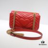 GUCCI New Arrival Cabinet Quality, Top Original Single Item, Real Photo, Model No. 446744 Bright Red, Size W23xH14xD6cm, In Stock