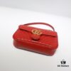 GUCCI New Arrival Cabinet Quality, Top Original Single Item, Real Photo, Model No. 446744 Bright Red, Size W23xH14xD6cm, In Stock