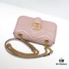 GUCCI New Arrival Cabinet Quality, Top Original Single Item, Actual Photos, Model No. 446744 Nude Pink, Size W23xH14xD6cm, In Stock