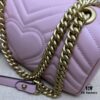 GUCCI New Arrival Cabinet Quality, Top Original Single Item, Real Photo, Model No. 446744 Light Pink, Size W23xH14xD6cm, In Stock