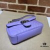 GUCCI Counter Quality, Top Original Single Item, Actual Photos! Model No. 446744 Light Purple, Size: 23cm (W) x 14cm (H) x 6cm (Side Width), In Stock and Ready to Ship
