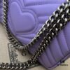 GUCCI Counter Quality, Top Original Single Item, Actual Photos! Model No. 446744 Light Purple, Size: 23cm (W) x 14cm (H) x 6cm (Side Width), In Stock and Ready to Ship