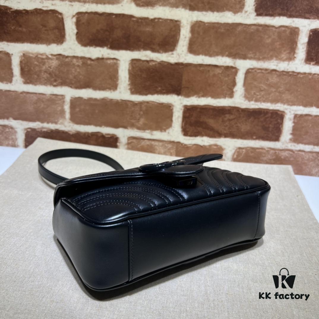 GUCCI New Arrival High-Quality Authentic Stock, Item No. 446744 Crocodile Skin with Gold Hardware, Size W23xH14xD6cm