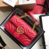 Original Factory Leather 😊 GUCCI Italian Original Leather, Boutique Quality, Actual Photos. Model 446744 Bright Red, Size: 22*13*6cm, In Stock