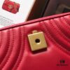 Original Factory Leather 😊 GUCCI Italian Original Leather, Boutique Quality, Actual Photos. Model 446744 Bright Red, Size: 22*13*6cm, In Stock