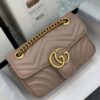 Original Factory Leather 😊 GUCCI Italian Original Leather, Counter Quality, Actual Photos, Model 446744 Milk Tea Color, Size: 22*13*6cm, In Stock