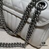 GUCCI New Arrival Cabinet Quality, Top Original Single Item, Actual Photos, Model No. 446744 White Checkered Pattern, Size W23xH14xD6cm, In Stock and Ready to Ship