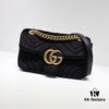 GUCCI New Arrival Cabinet Quality, Top Original Single Item, Actual Photos, Model No. 446744 Grey Velvet, Size W23xH14xD6cm, In Stock