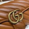 GUCCI New Arrival High-Quality Authentic Stock, Top-Tier Original Order Item, Real Product Photos! 446744 Brown, Size: 23cm W x 14cm H x 6cm D, In Stock Ready to Ship