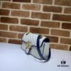 GUCCI New Arrival High-Quality Authentic Stock, Top-Tier Original Order Item, Real Photo! White and Blue 446744, Size: 23 x 14 x 6 cm