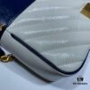 GUCCI New Arrival High-Quality Authentic Stock, Top-Tier Original Order Item, Real Photo! White and Blue 446744, Size: 23 x 14 x 6 cm
