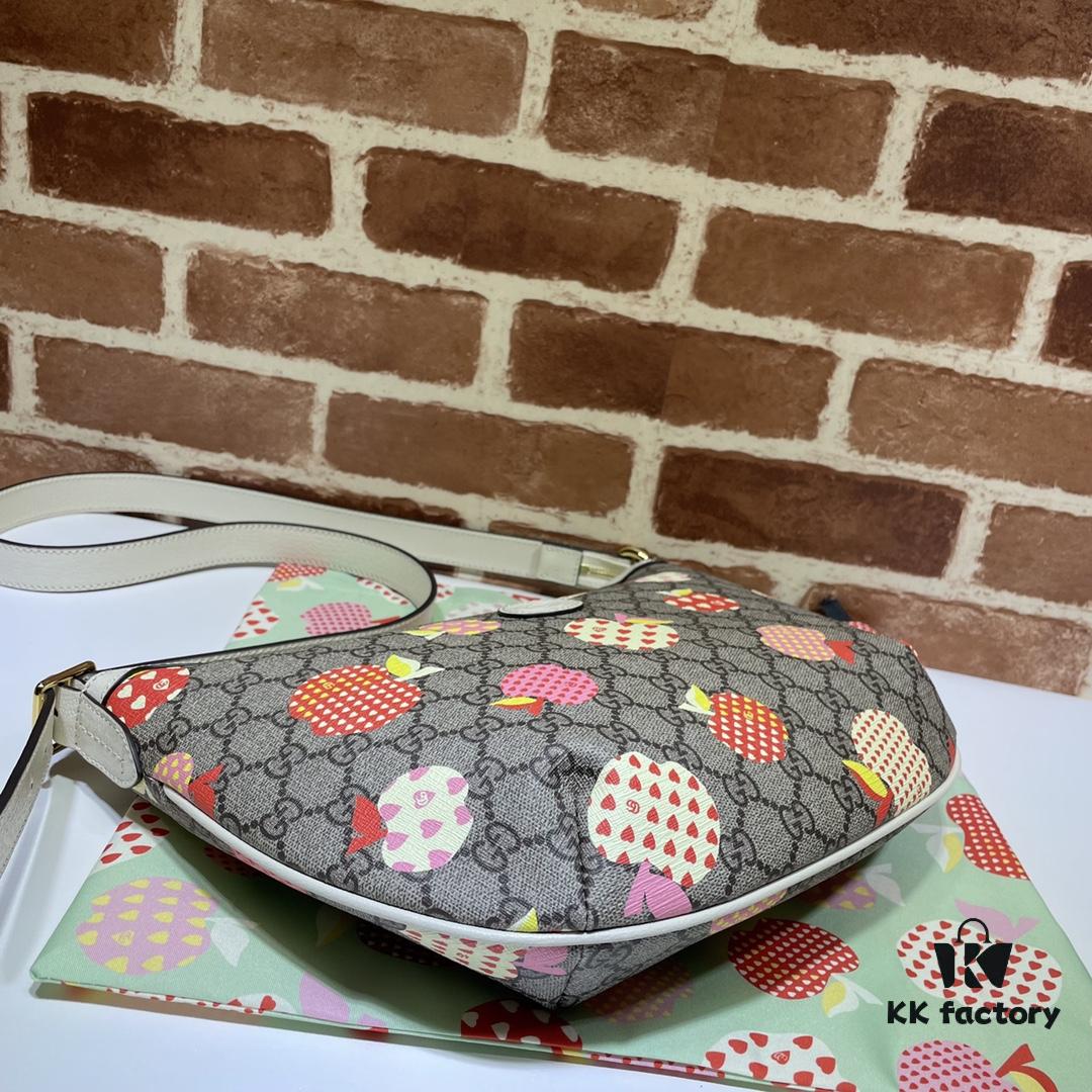 GUCCI New Arrival High-Quality Original Single Item, Real Photo, Model No.: 598125 Apple Design, Size: 30 x 22 x 5.5 cm, In Stock
