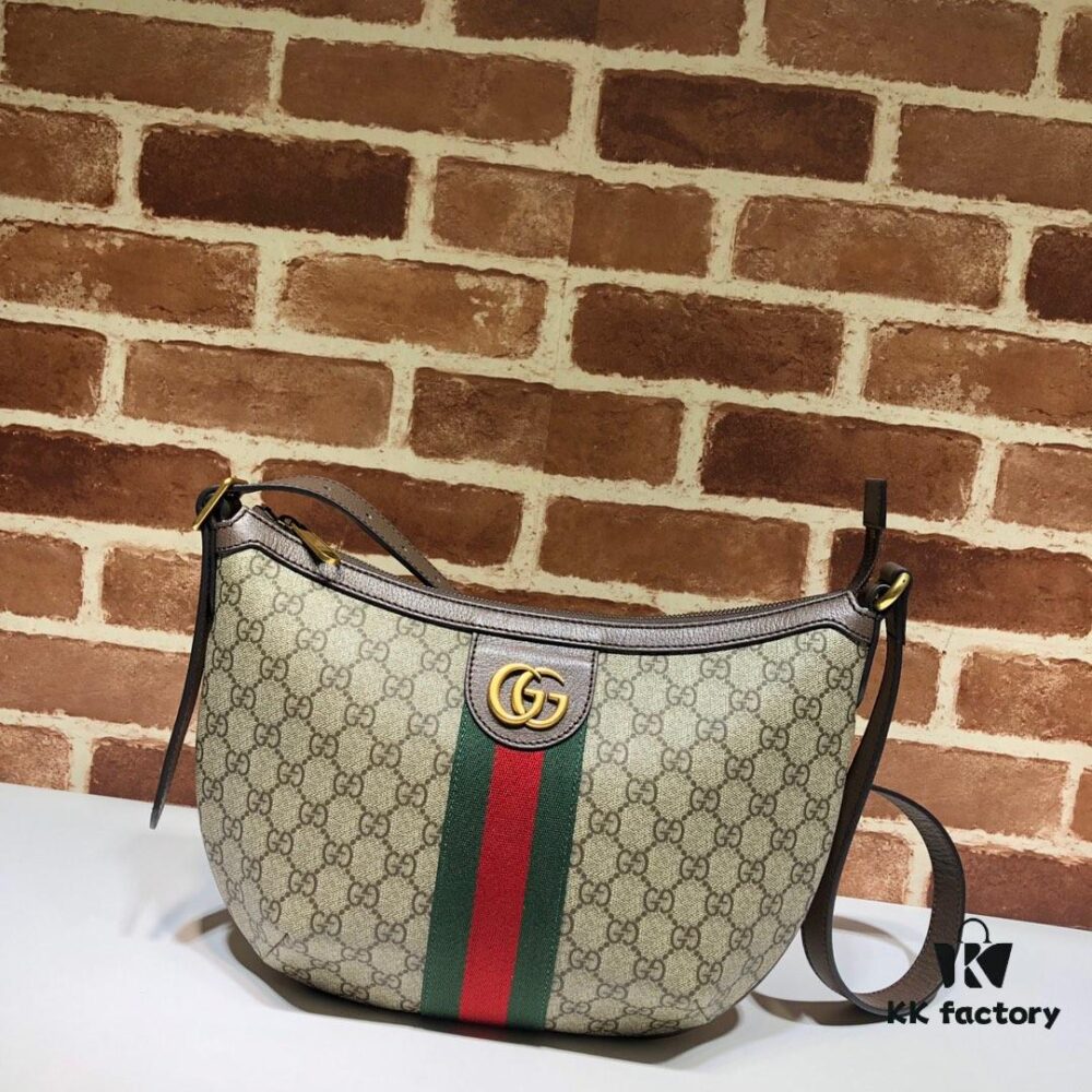 GUCCI New Arrival High-Quality Original Single Item, Real Photo, Model No.: 598125 Coffee PVC, Size: 30 x 22 x 5.5 cm, In Stock