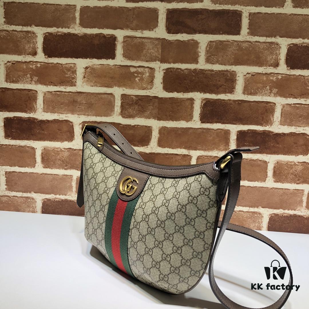 GUCCI New Arrival High-Quality Original Single Item, Real Photo, Model No.: 598125 Coffee PVC, Size: 30 x 22 x 5.5 cm, In Stock