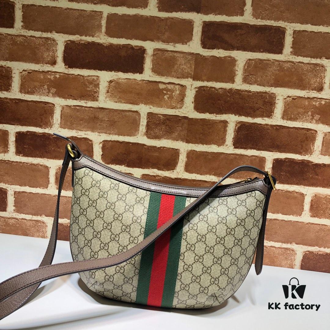GUCCI New Arrival High-Quality Original Single Item, Real Photo, Model No.: 598125 Coffee PVC, Size: 30 x 22 x 5.5 cm, In Stock