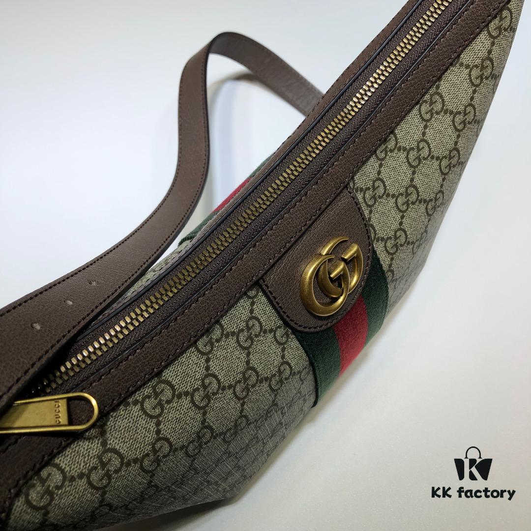 GUCCI New Arrival High-Quality Original Single Item, Real Photo, Model No.: 598125 Coffee PVC, Size: 30 x 22 x 5.5 cm, In Stock