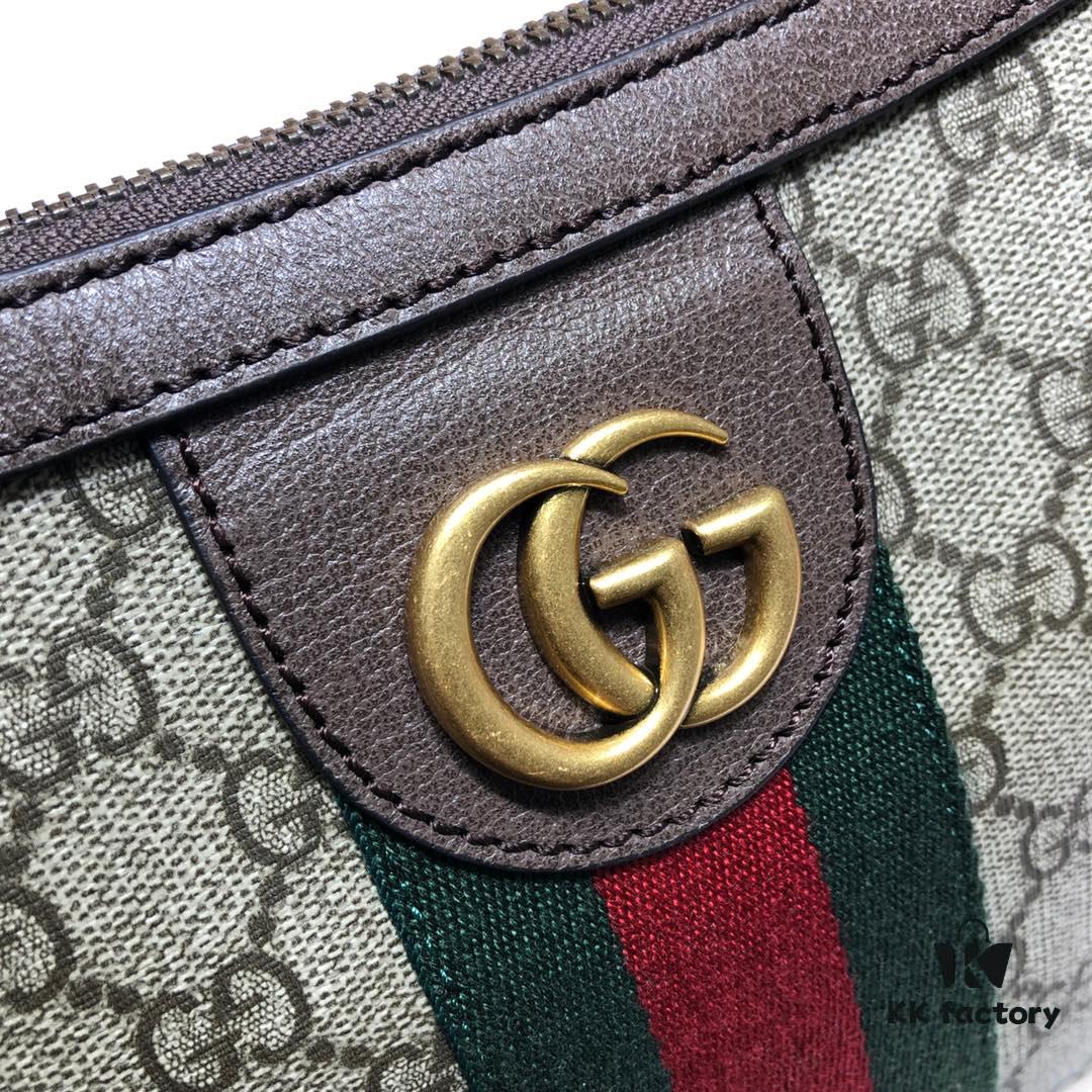 GUCCI New Arrival High-Quality Original Single Item, Real Photo, Model No.: 598125 Coffee PVC, Size: 30 x 22 x 5.5 cm, In Stock
