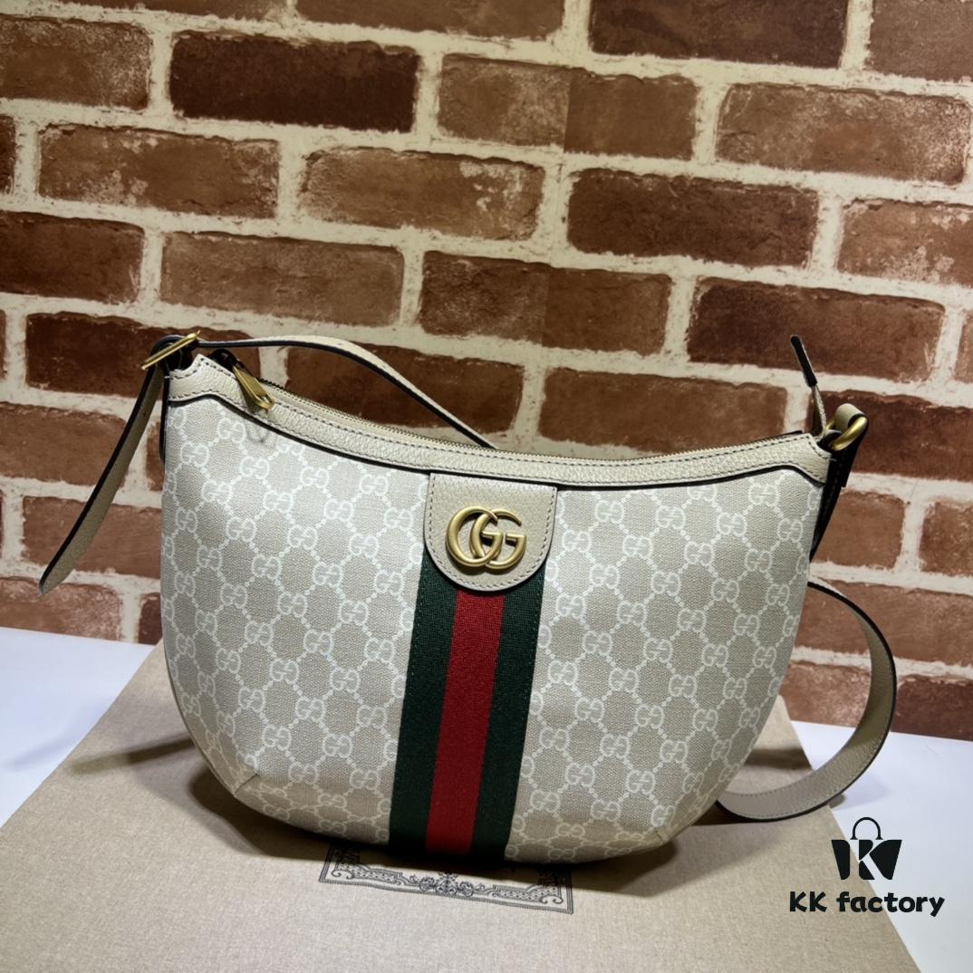 GUCCI New Arrival High-Quality Authentic Stock, Item No. 598125 Beige Rubber Oats Design, Size: 30 x 22 x 5.5 cm