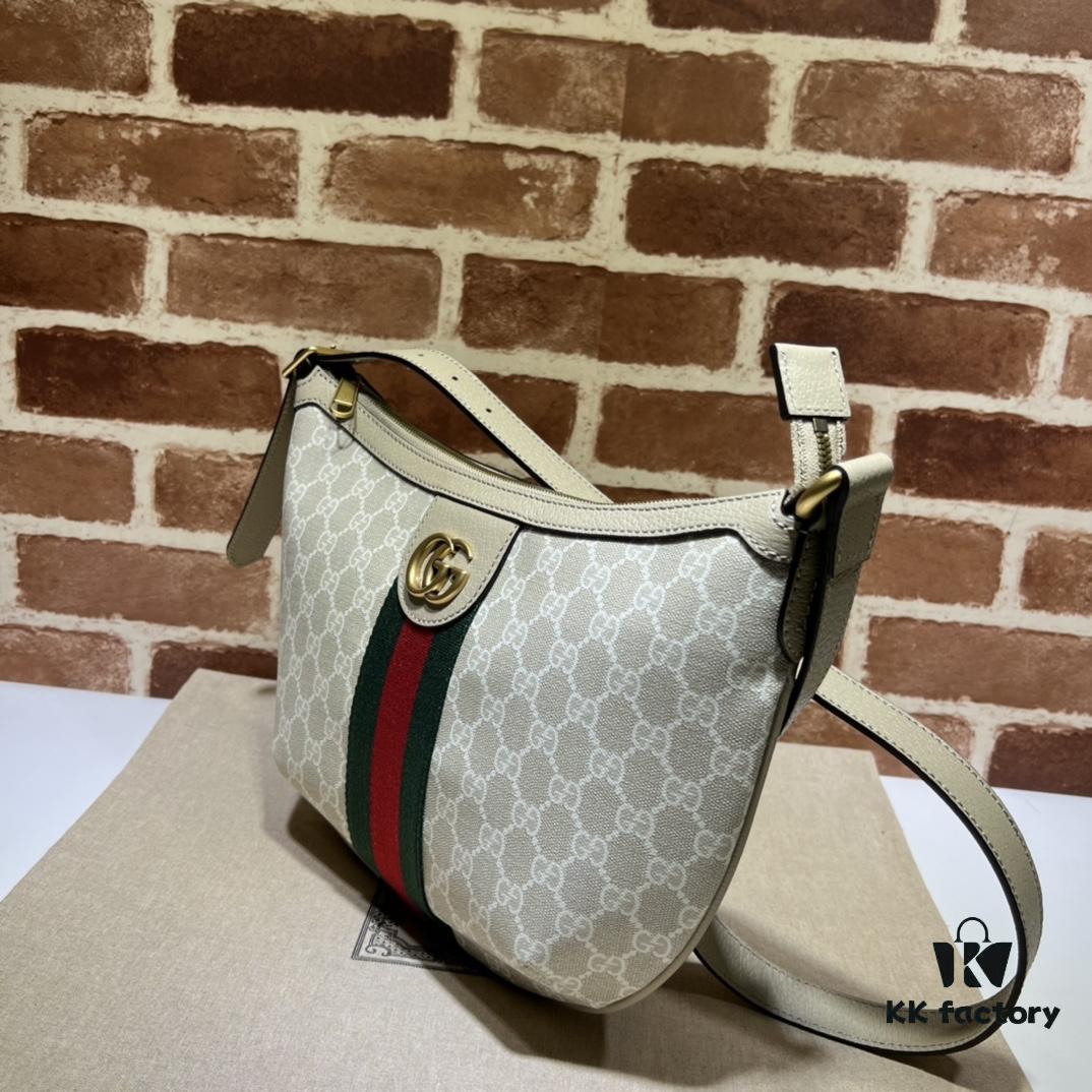 GUCCI New Arrival High-Quality Authentic Stock, Item No. 598125 Beige Rubber Oats Design, Size: 30 x 22 x 5.5 cm
