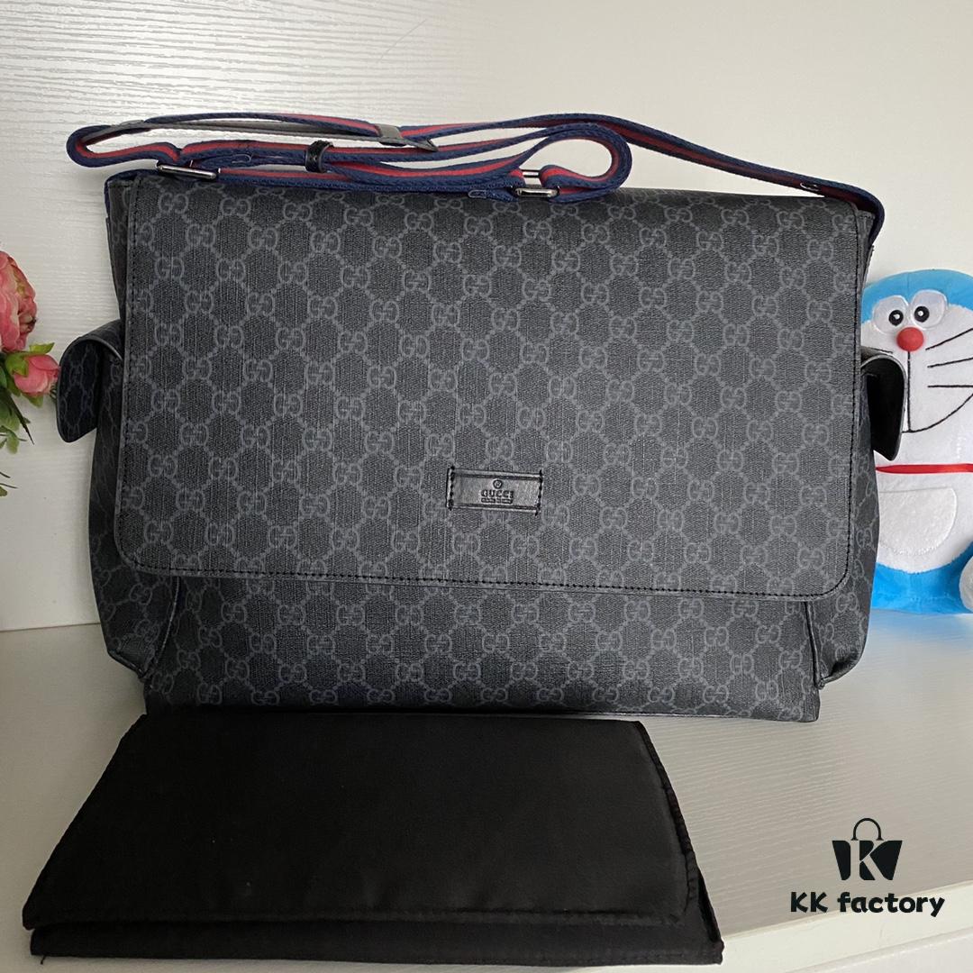 GUCCI Popular Mommy Diaper Bag Model 211131 Black Size 44×28×14cm