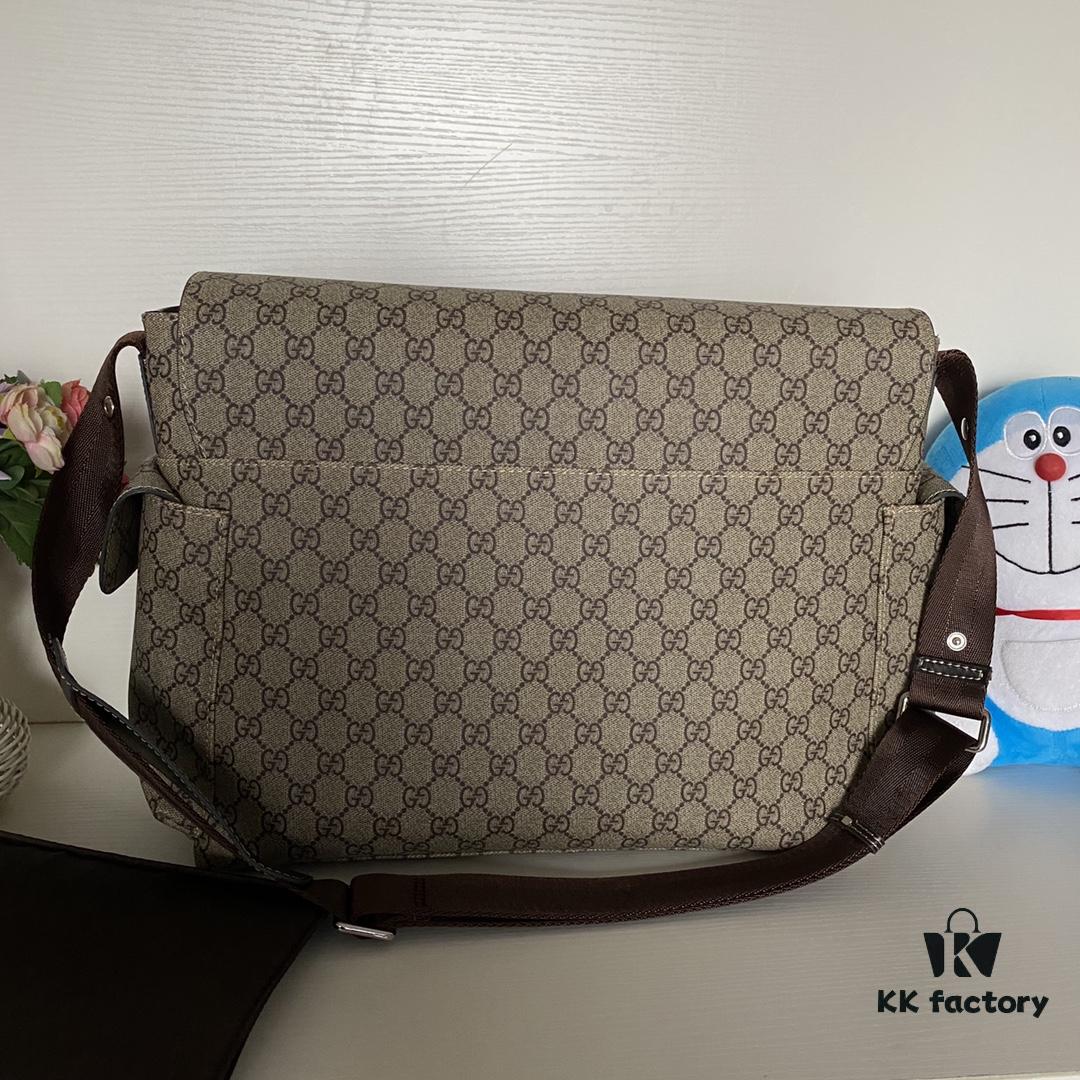 GUCCI Large Mommy Diaper Bag Model 211131 Brown