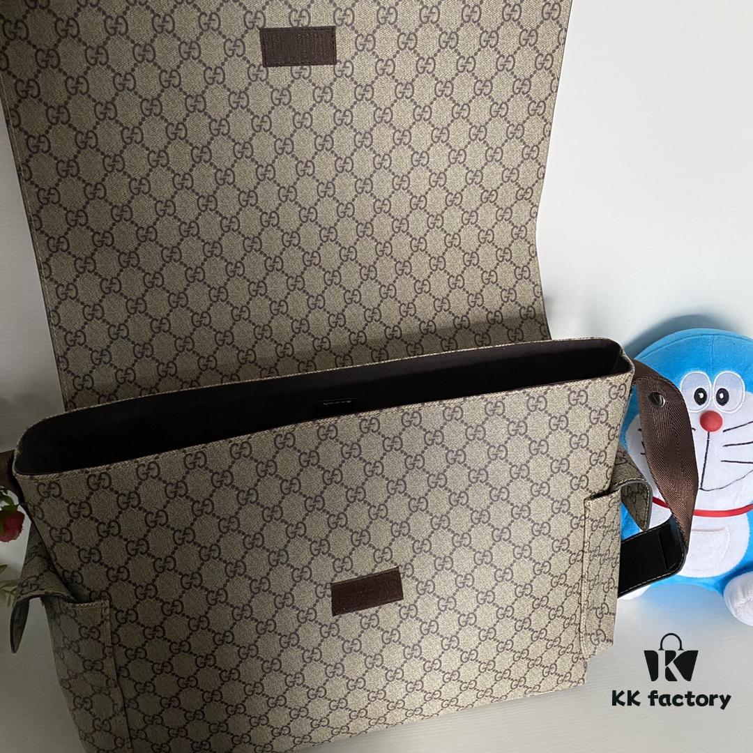 GUCCI Large Mommy Diaper Bag Model 211131 Brown