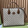 Original Leather Gucci Tote Classic 31
